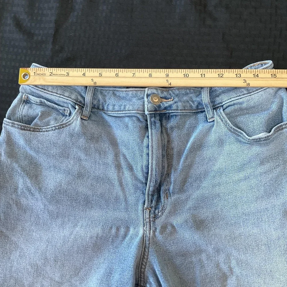 Hollister Shorts Juniors 13 Blue Relaxed‎ High Rise Denim Cutoff Raw Hem